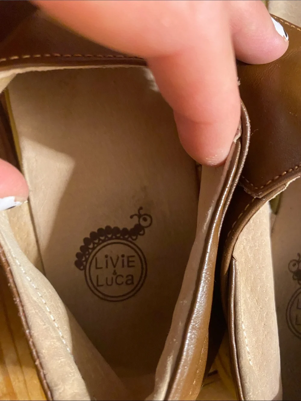 Girls Brown Leather Casual Sandals - Comfortable Adjustable Straps
